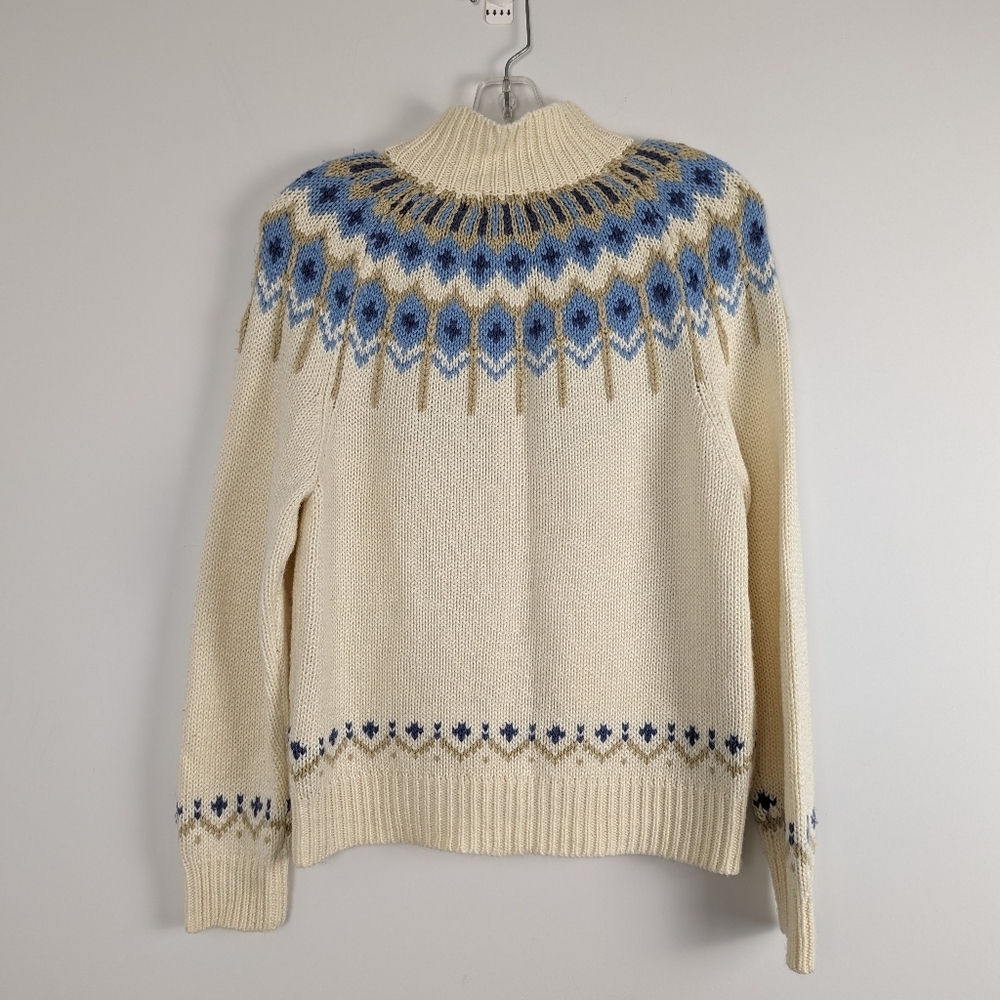 Nordic-Inspired Acrylic Knit Cardigan - Women's Size S/P - Picture 4 of 5